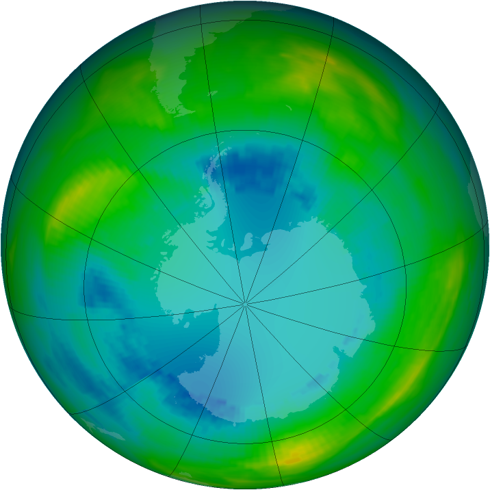 Ozone Map 1984-08-16